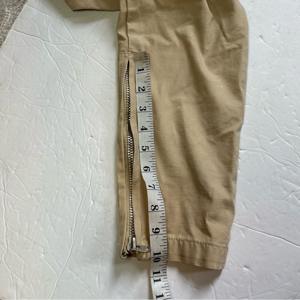Fear of God Men’s Khaki Elastic Waist Pull On Zip Ankle Joggers- Size Medium - Picture 6 of 12